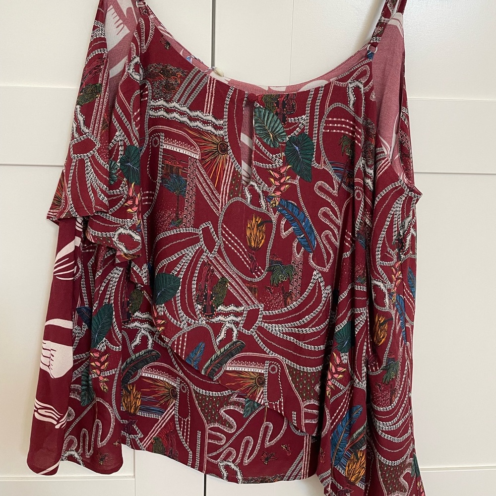 NWT Anthropologie Farm Rio Benita Cami Blouse - Picture 2 of 4